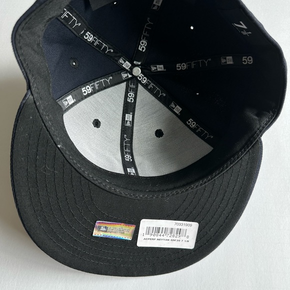 Men's New Era New York Yankees Authentic Collection 5950 Fitted (Navy // White) - Picture 2 of 7
